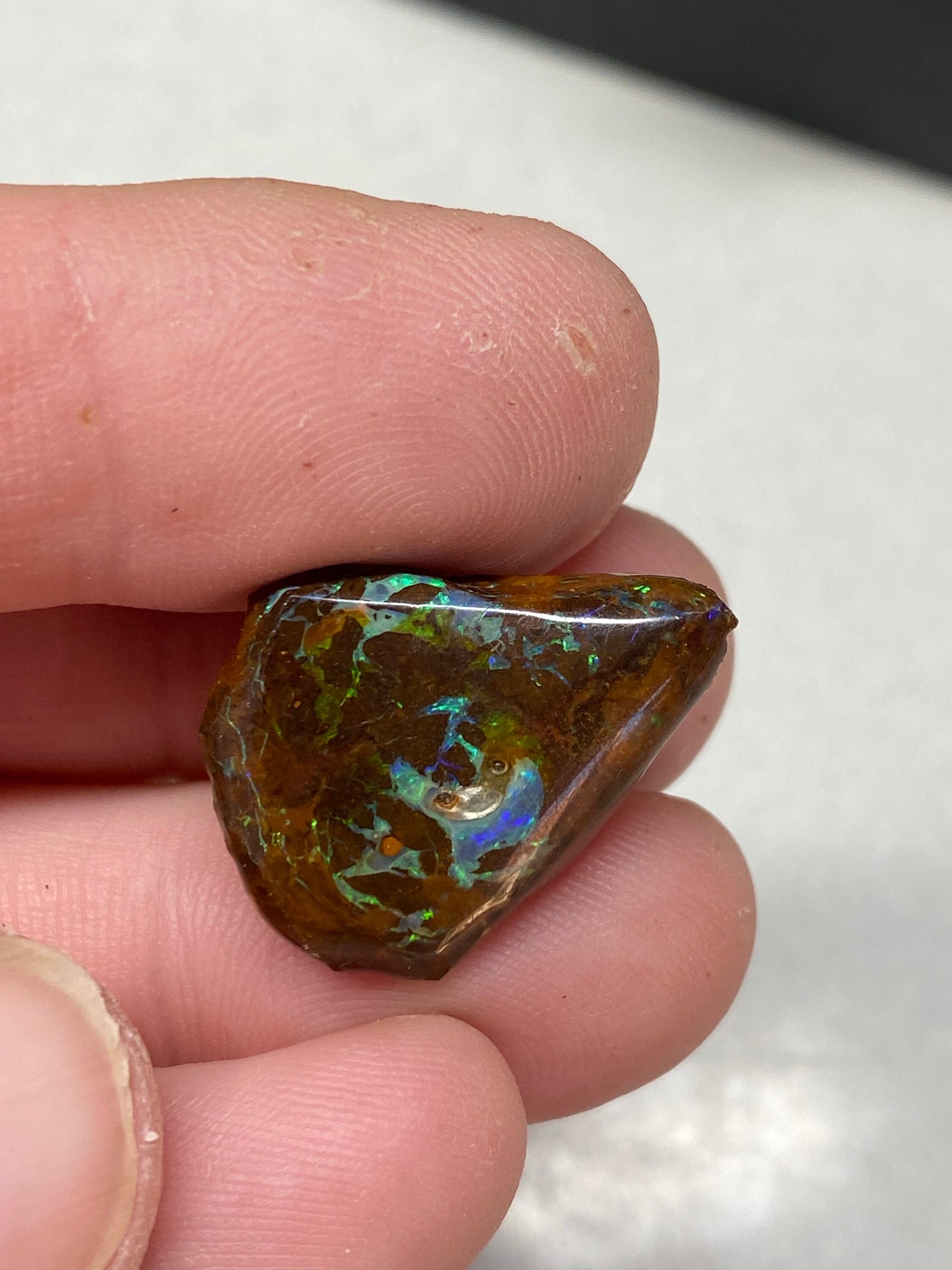 Purple Boulder Opal - beautiful, raw, organic
