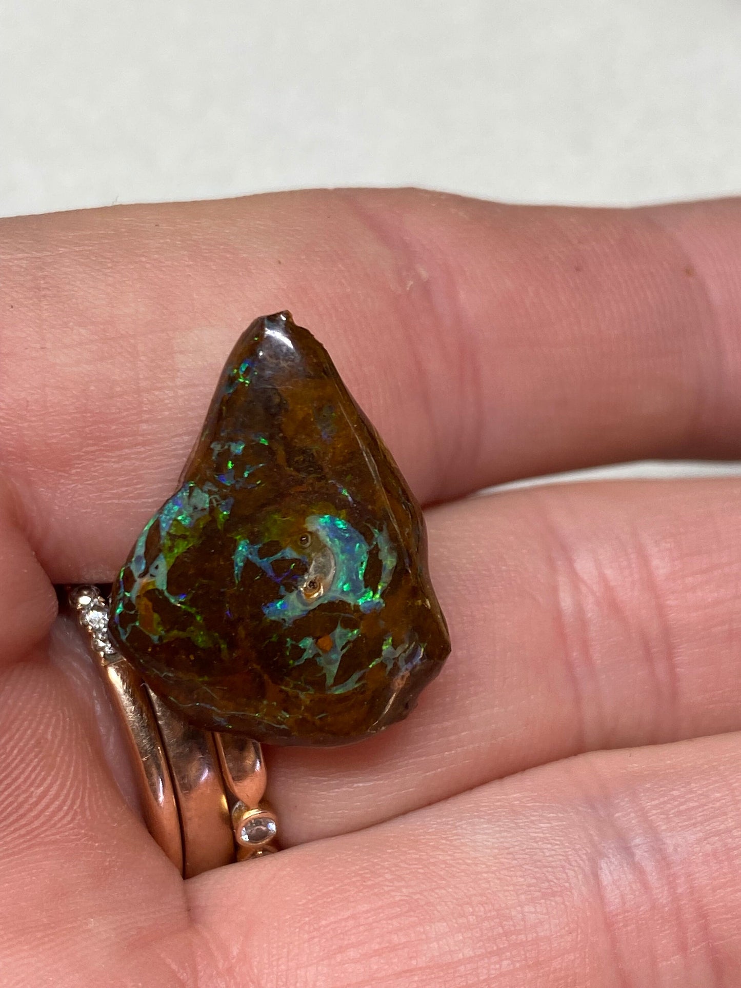 Purple Boulder Opal - beautiful, raw, organic