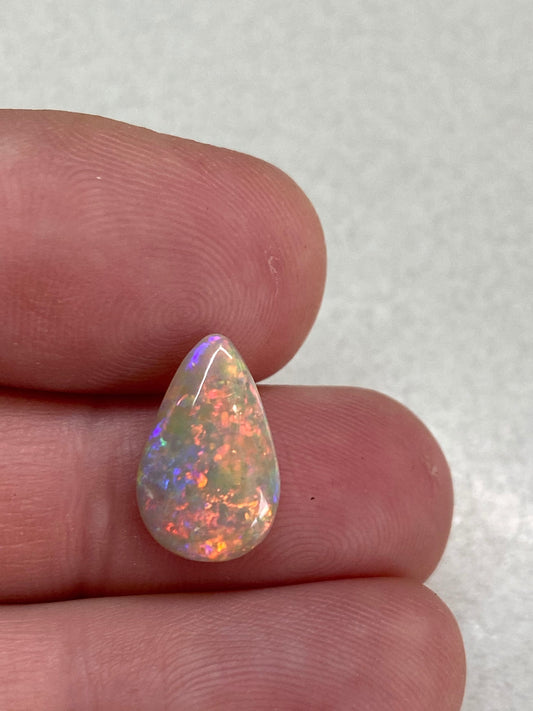 Beautiful red play, crystal teardrop