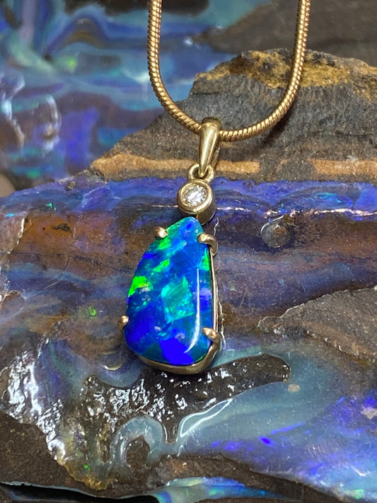 Stunning Bright Opal Pendant