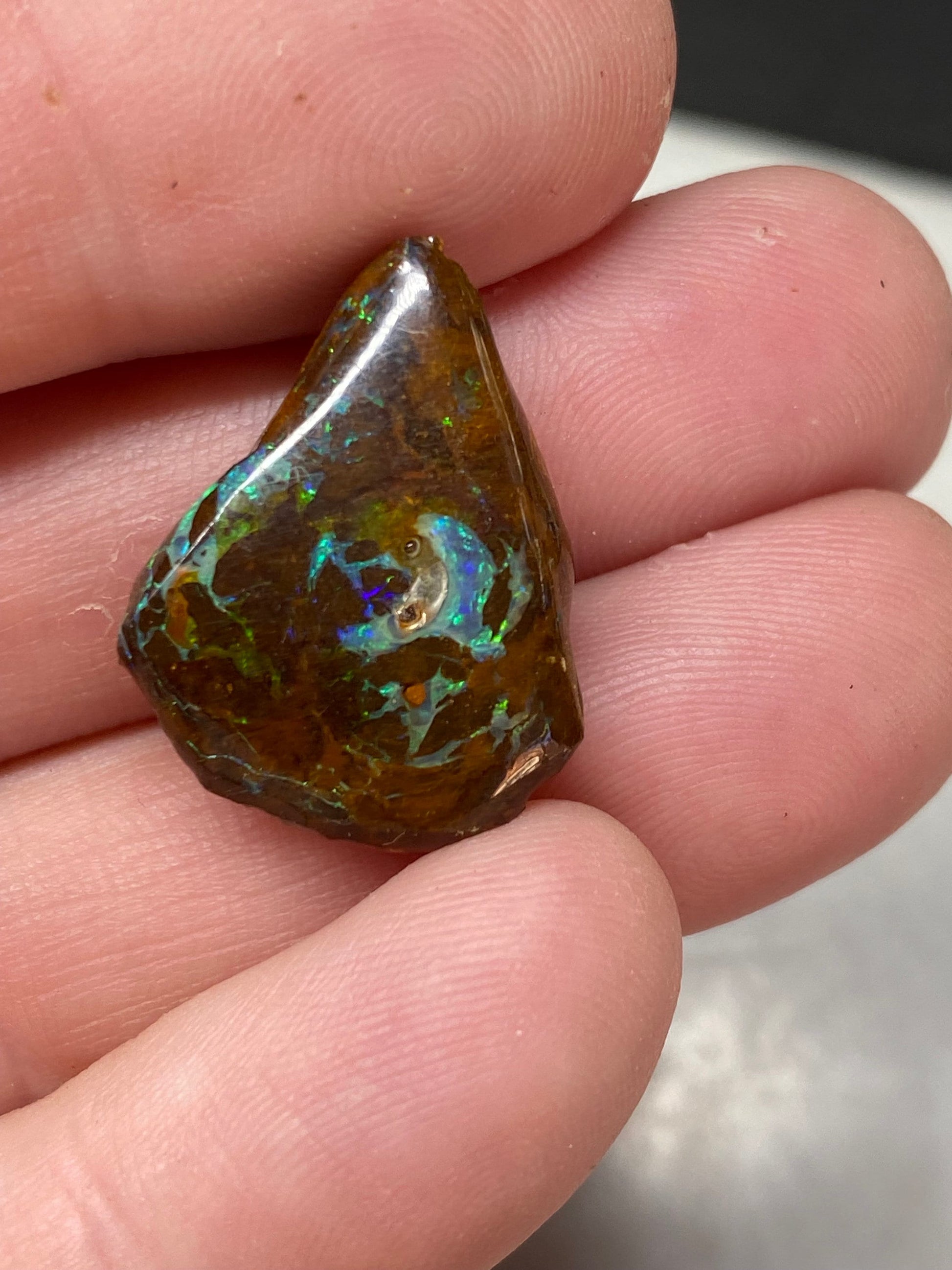 Purple Boulder Opal - beautiful, raw, organic