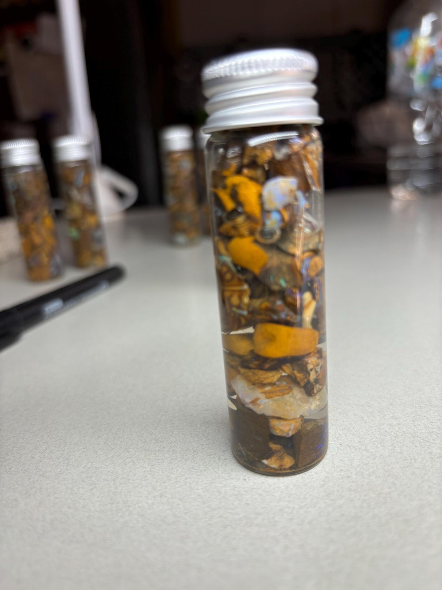 chip jar - boulder opal