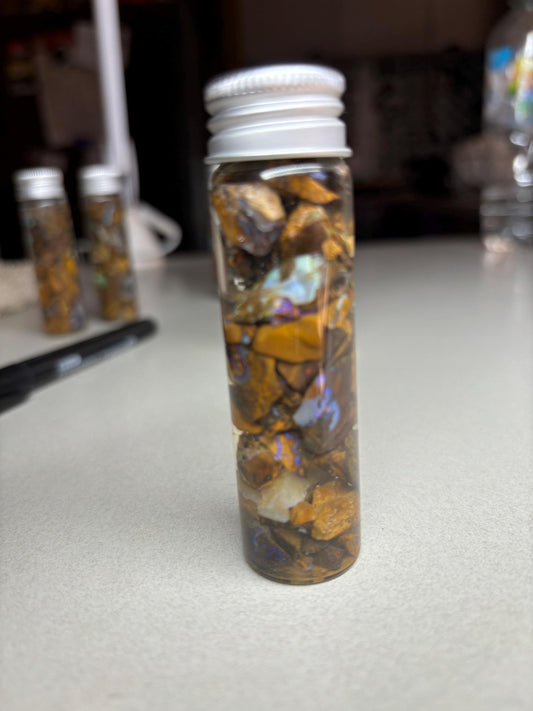 chip jar - boulder opal