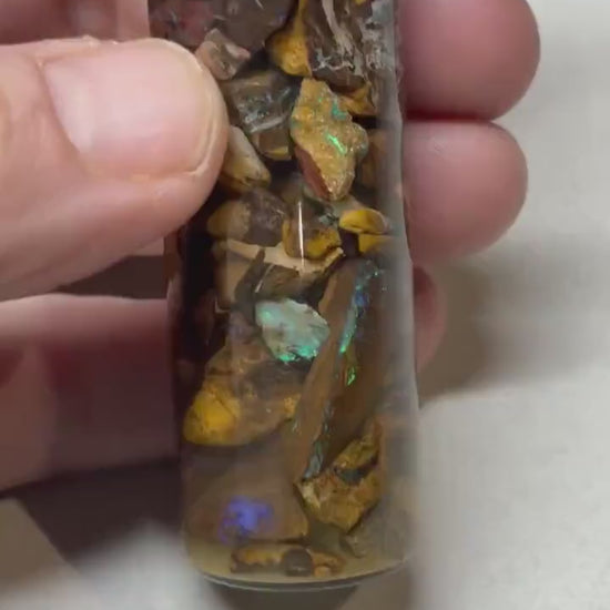 chip jar - boulder opal