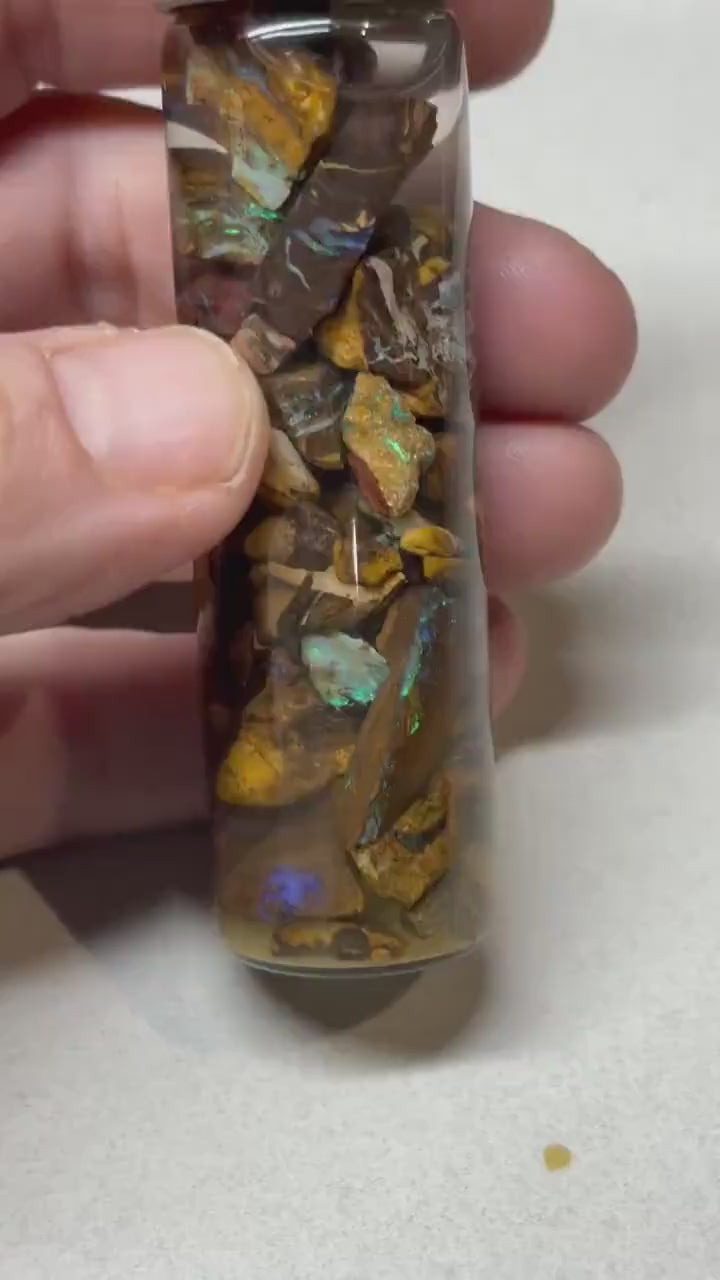 chip jar - boulder opal