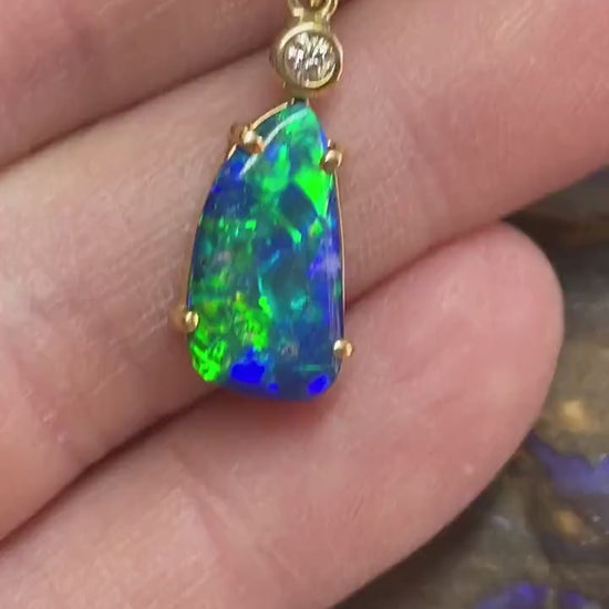 Stunning Bright Opal Pendant