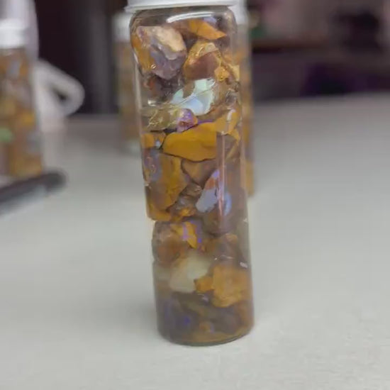 chip jar - boulder opal