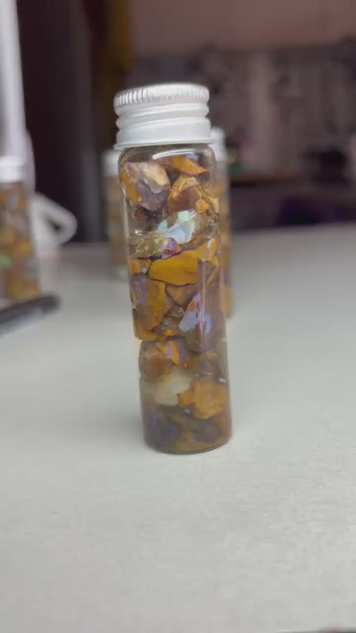chip jar - boulder opal
